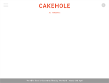 Tablet Screenshot of cakeholelondon.com